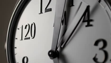 close-up of a clock at 120 and 3 am