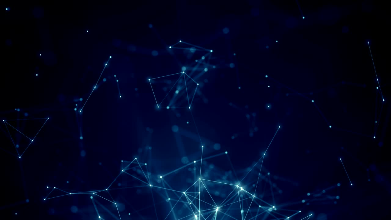 Plexus abstract network titles technology science background loop