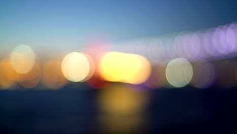 street lights at night, colorful bokeh, abstract background, city bokeh