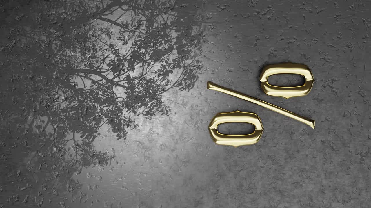 Discount Sales on concrete texture with tree Animation Vertical