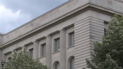 Medium-shot-of-windows-of-Russian-Embassy-in-Berlin,-Germany-2