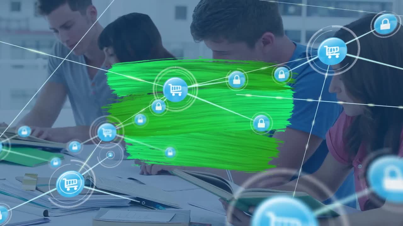 animación de la red de conexiones a través del aprendizaje de diversos estudiantes