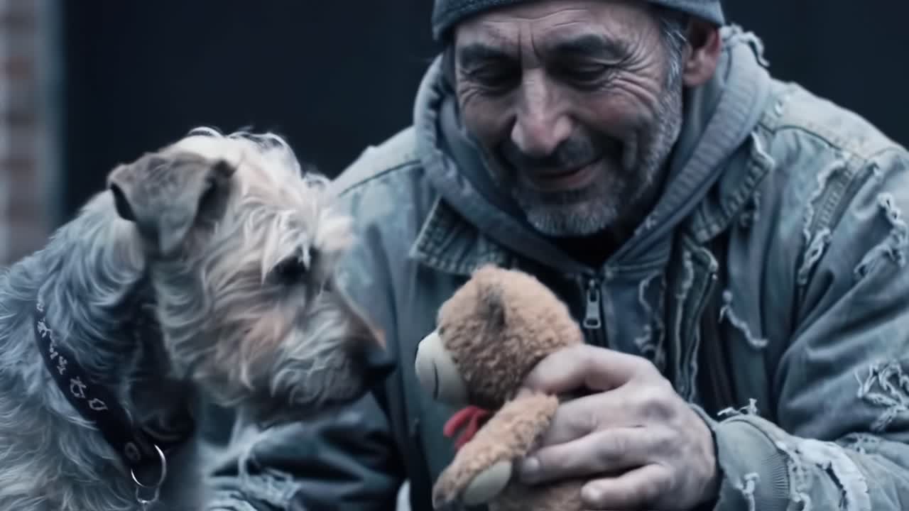 A Heartwarming Bond Between a Man and His Dog: Capturing the Moments of Love and Connection in Their Unique Journey Together