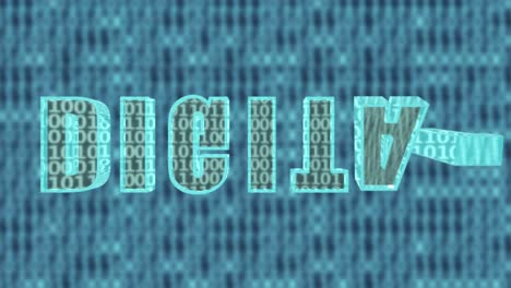 3d animated word digital