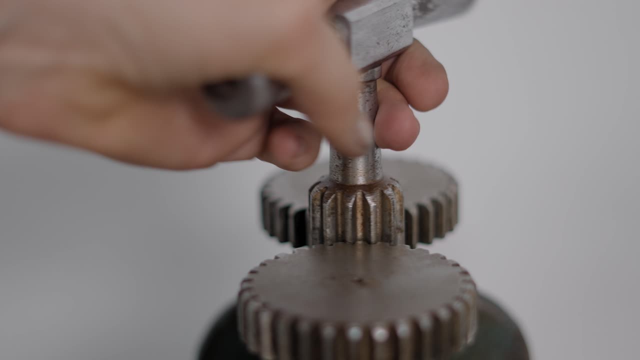 Vintage Wrench on Gears