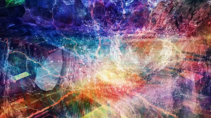 Abstract Texture Flow and Bluish Red Colors - 4K Seamless Loop Motion Background Animation