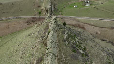 Aerial-Rock-Ridge-top-View