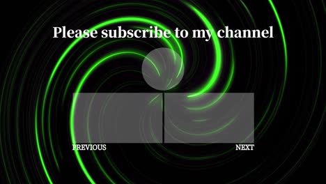 vortex neon end card ending screen motion