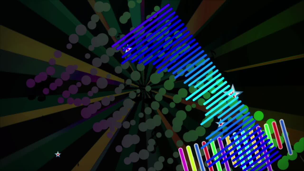 espectro de la música vintage vj bucle