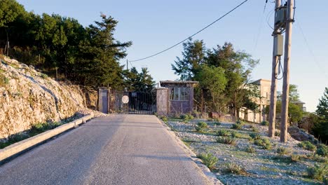 abandoned mountaintop gatehouse