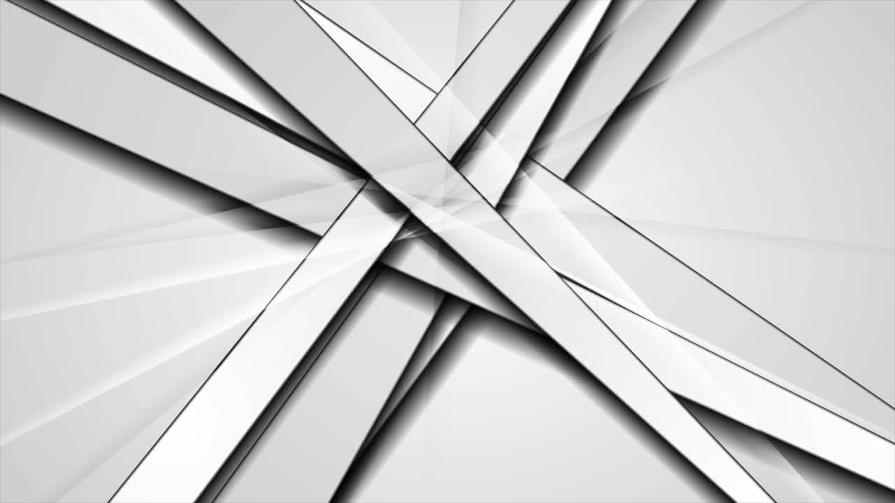 Grey glossy abstract stripes corporate motion background