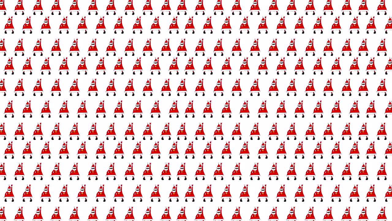 санта-клаус в темных очках танцует.