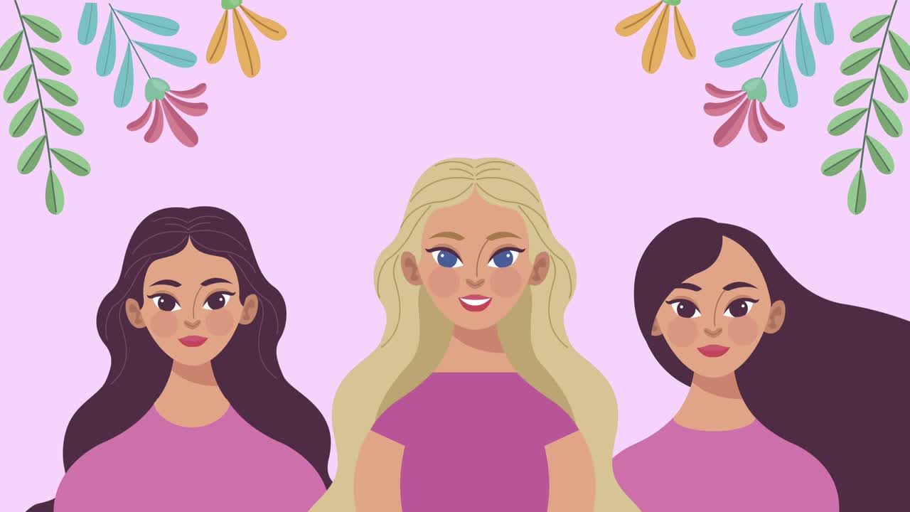 niñas hermosas con flores en el jardín.