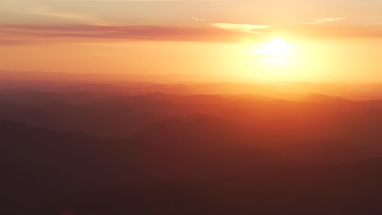 Majestic Sunset Over Mountains