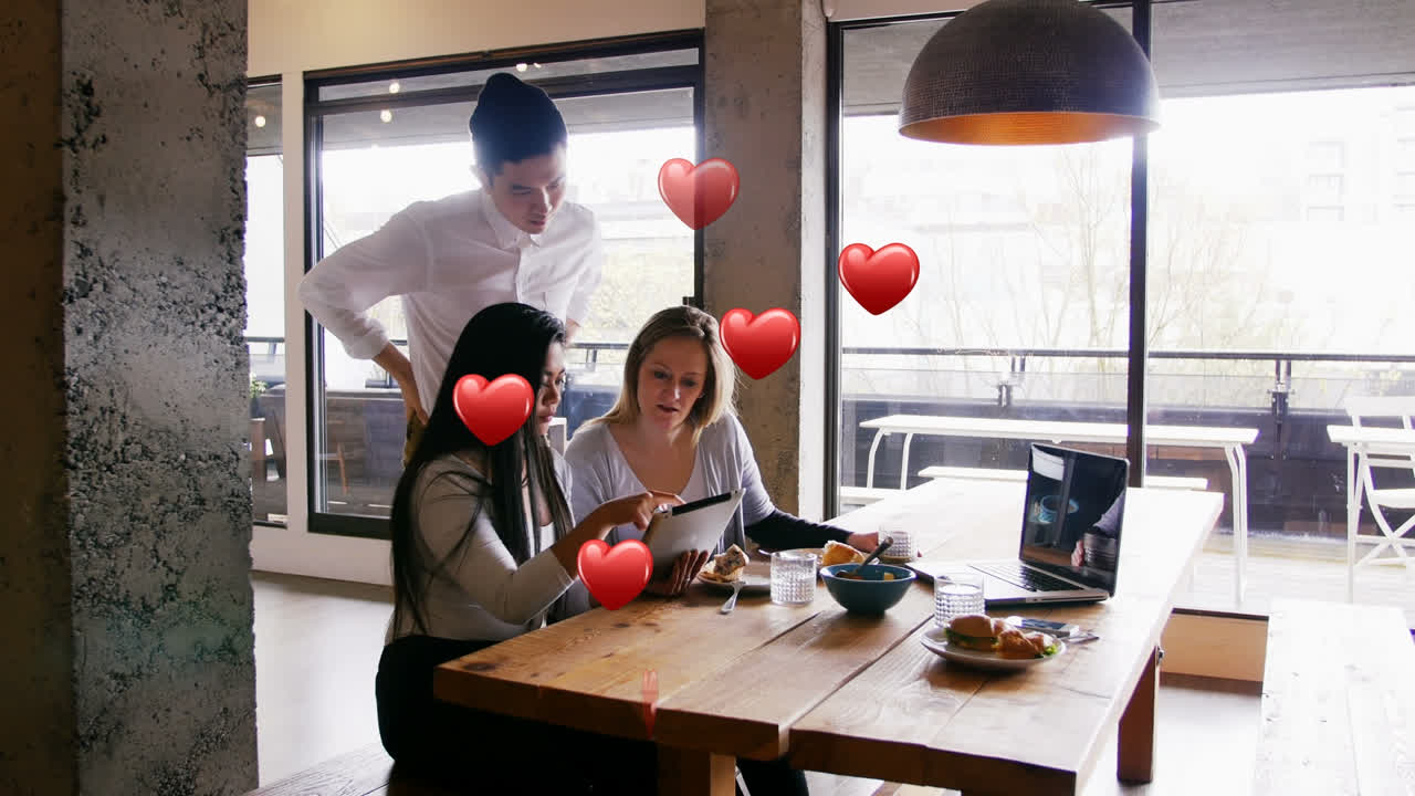 다양한 사업가 그룹에 대한 가 ⁇ 을 떨어뜨리는 애니메이션