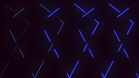 luces de neón azules en forma de cruz sobre un fondo negro