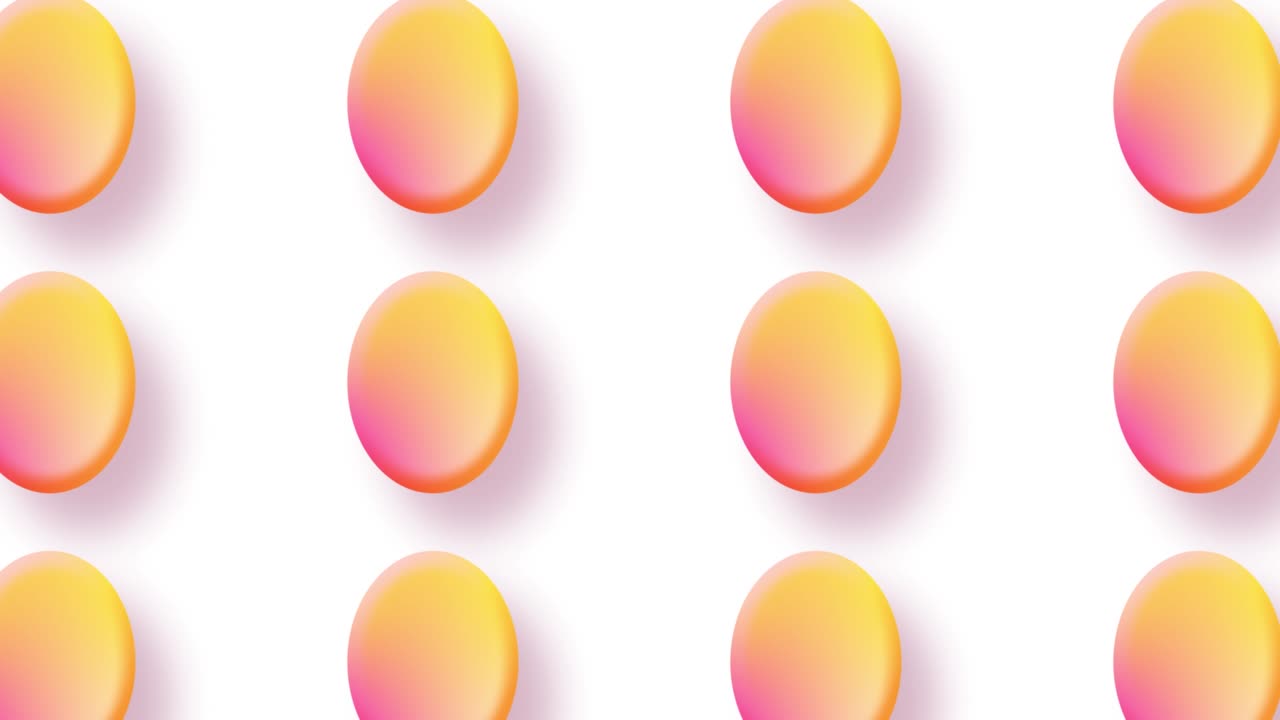 Animated oranges colorful circle blue color background