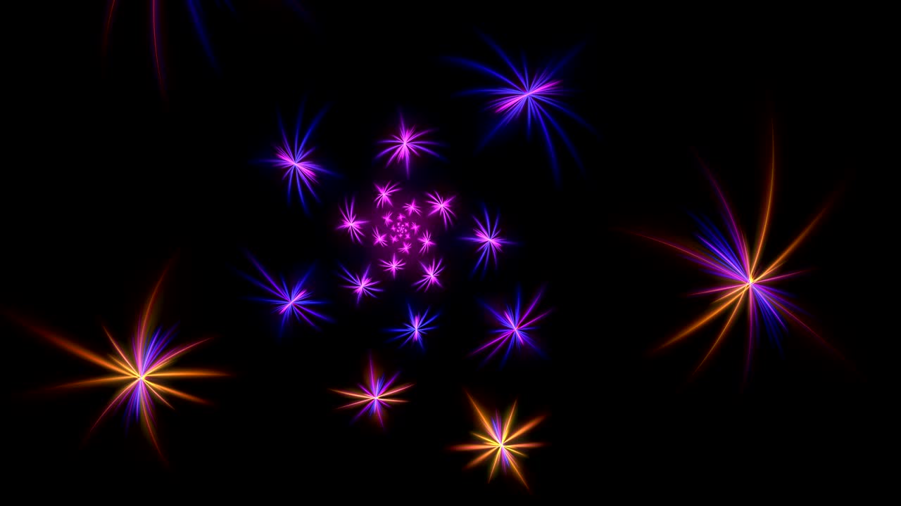 abstract flowers grow 4k