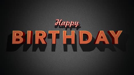 texto de feliz cumpleaños retro en textura vintage negra al estilo de los años 80
