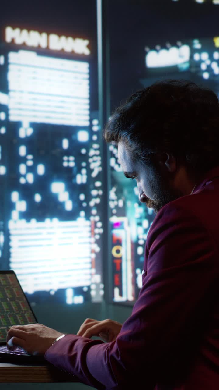 Vertical Video Finance expert inspect stock market scenarios