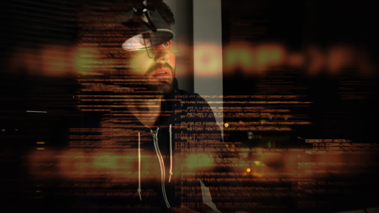 compuesto digital de un hacker