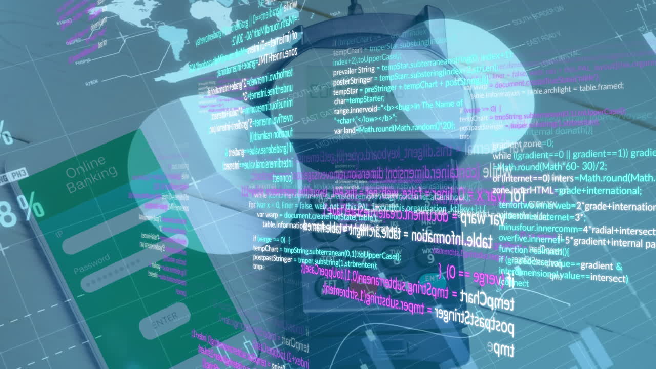 계산기를 통해 데이터 처리의 애니메이션