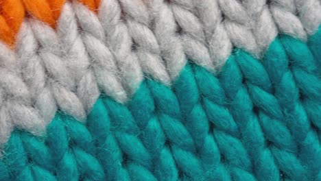 knitted fabric threads macro