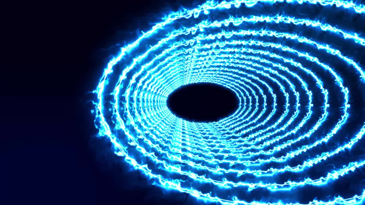 3D circle tunnel animation motion graphics