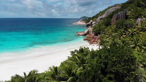 aerial view of grande soeur , an island of the seychelles