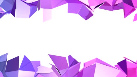 4k low poly background animation in loop. seamless 3d animation in modern geometric low poly style with gradient colors. creative simple background. v5