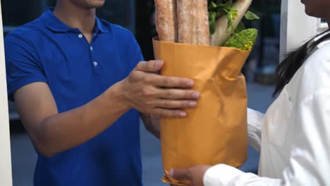 food delivery at the door