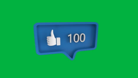como el icono con números crecientes para las redes sociales