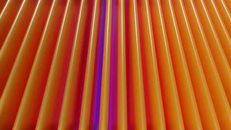 3d waves background, abstract bright lines in orange and purple, animated 4k loop