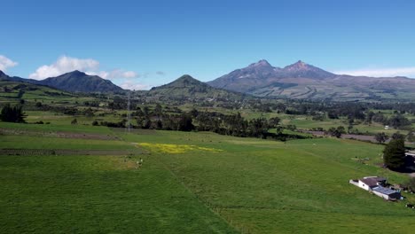 Aerial-Illinizas-volcanic-mountain-landscape-Pichincha-Ecuador-Latin-America