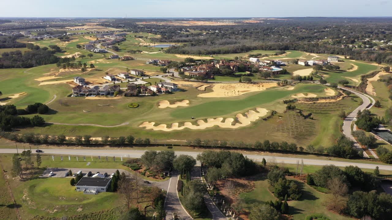 Aerial View Of Golf Course In Montverde, Florida, USA