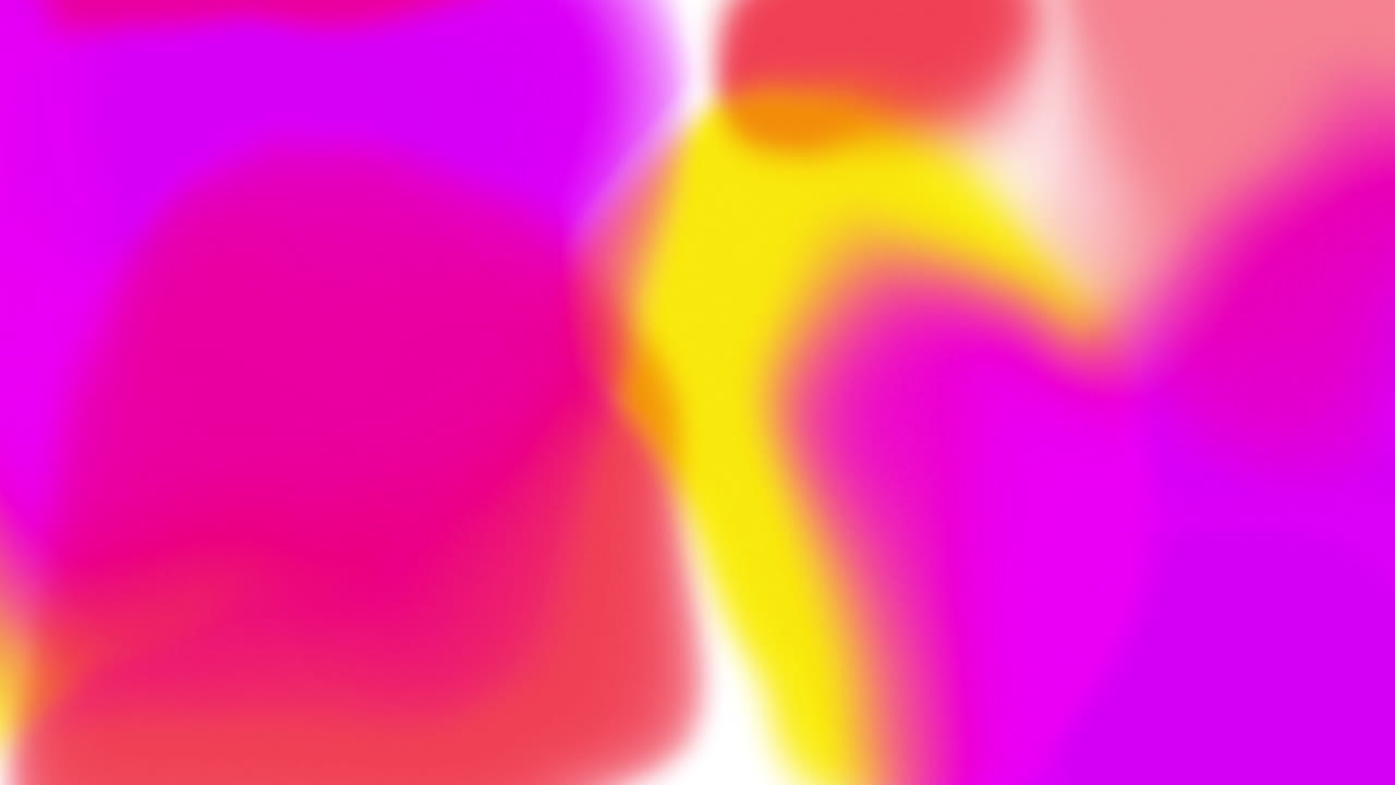 animación de formas brillantes de gradiente multicolores abstractas fuera de foco