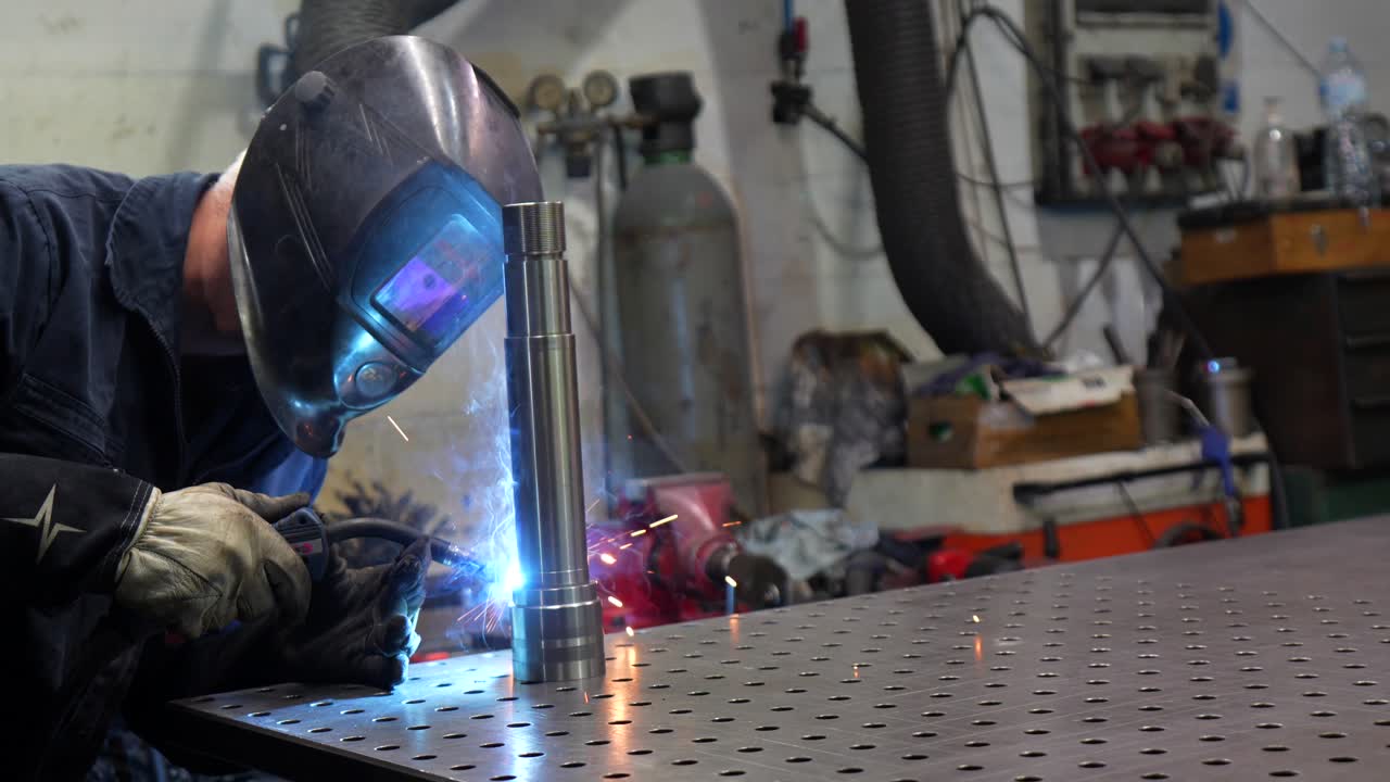 Welding in a Workshop