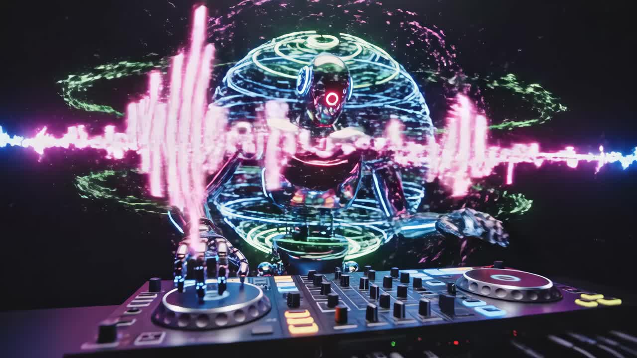 A Robot DJ Mixing Electronic Music