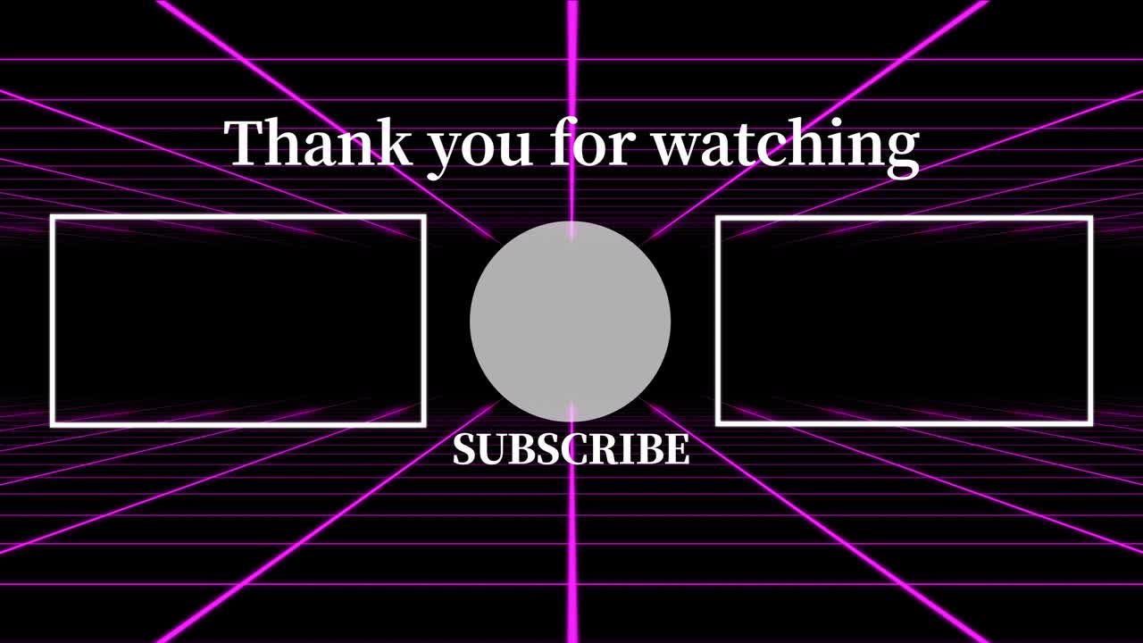 movimiento de la cuadrícula card end ending screen motion graphics