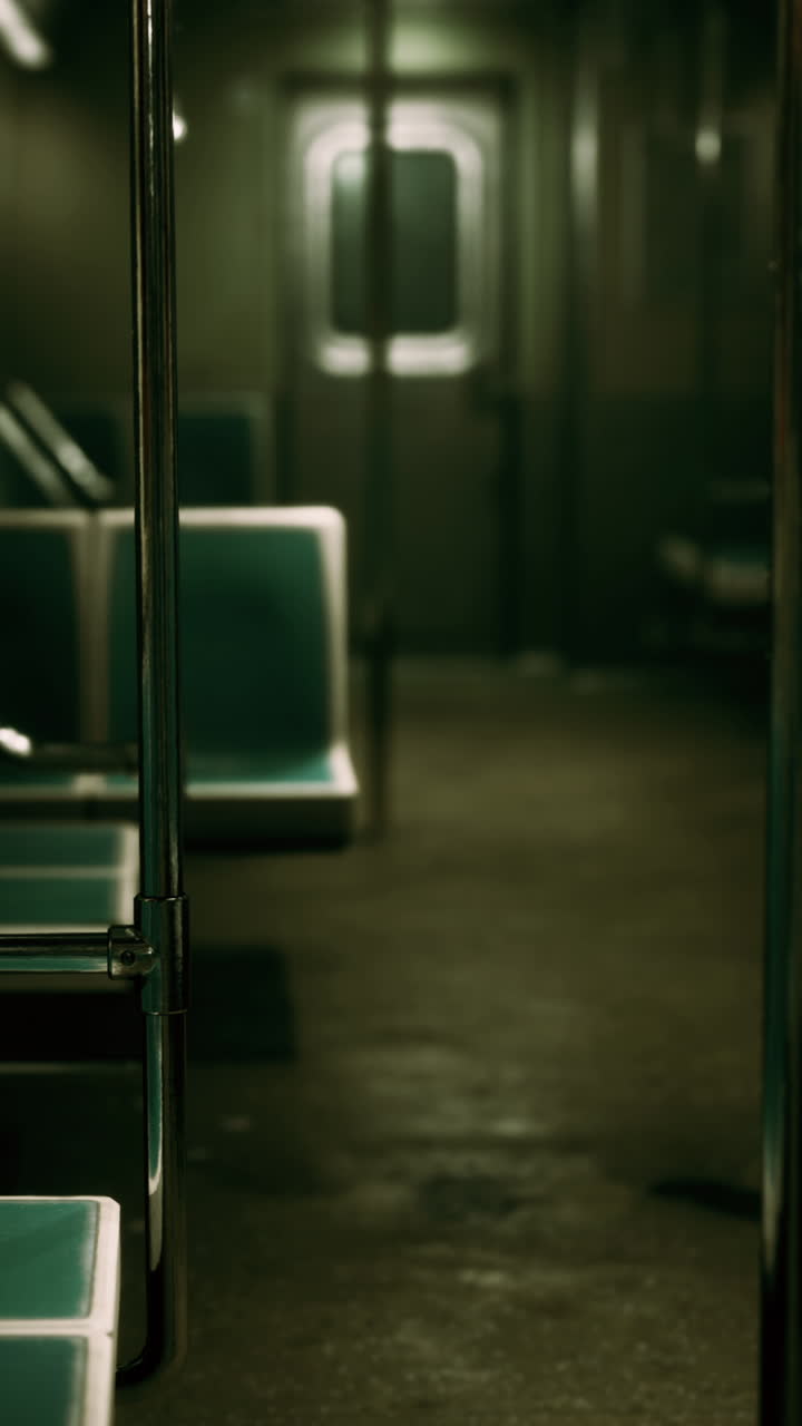 빈 지하철 차량 내부