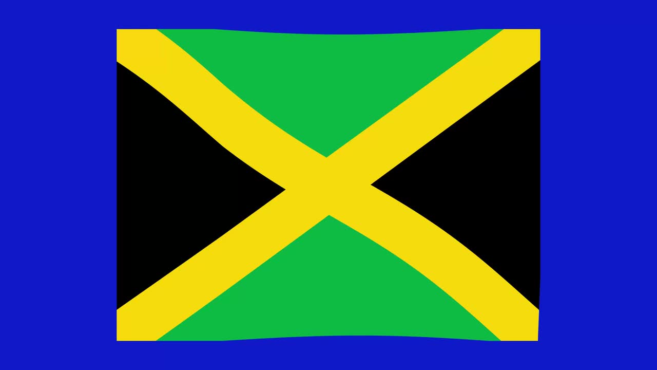 자메이카의 발이 날아다니는 루프 애니메이션