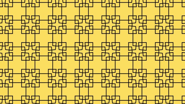 Appealing yellow puzzling square blocks animation