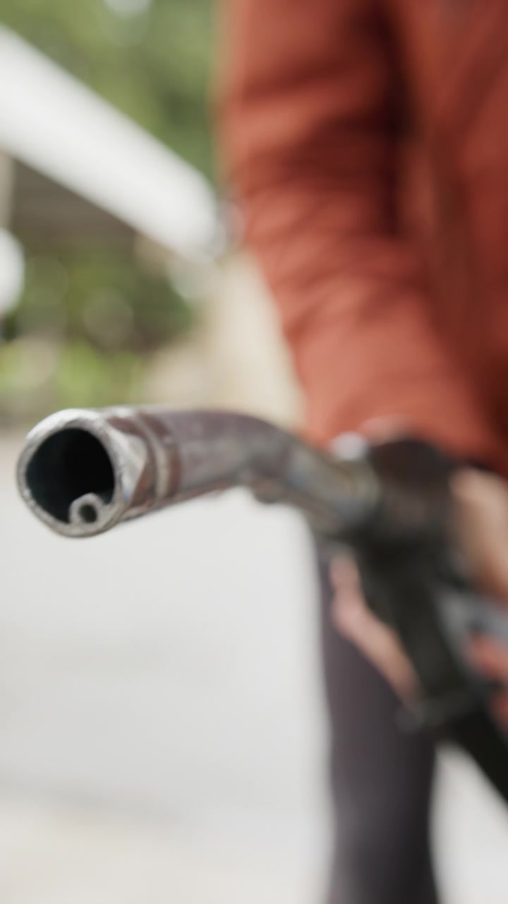 Erogatore di carburante vuoto senza benzina.