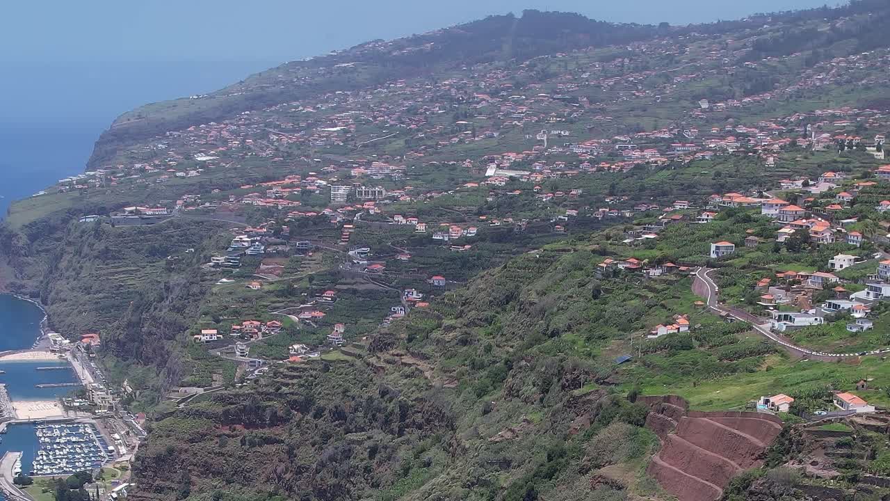 Exploring the serene aerial views of Madeira, Portugal from above