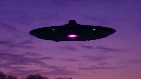 ufo in the night sky