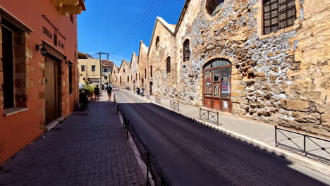 walking through the charming streets of a historic city