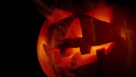 Scary-old-jack-o-lantern-on-black-background.