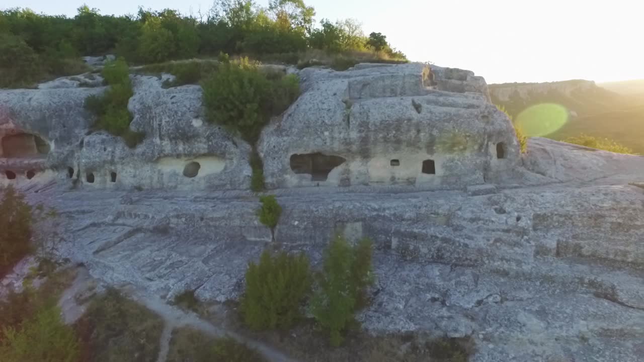 vista aérea de las viviendas de las cuevas