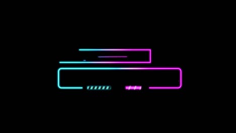 neon glowing shapes