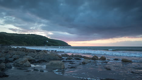 beach-and-coast-in-wales,-UK